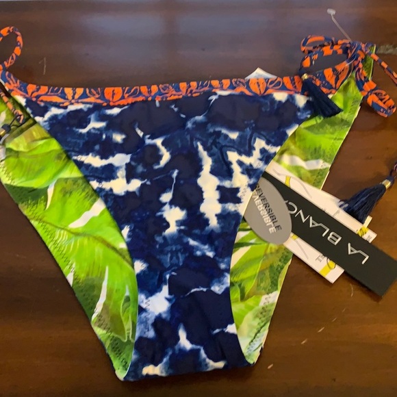 NWT‎ La Blanca Reversible Side Tie Bikini Bottoms - Picture 1 of 8
